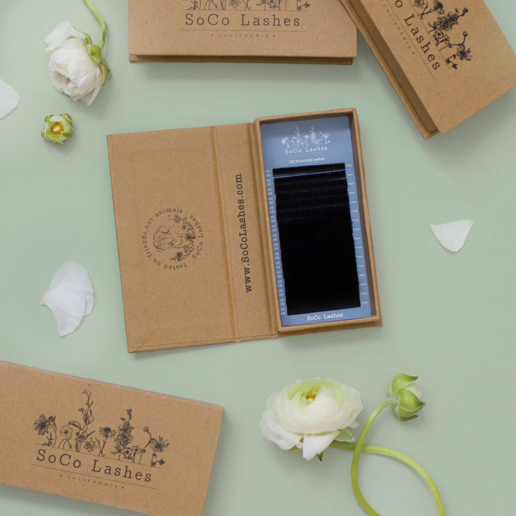 SoCo Lashes Eyelash Extensions Blooming 0.05 Lashes Mix Tray - Easy Fan Extensions