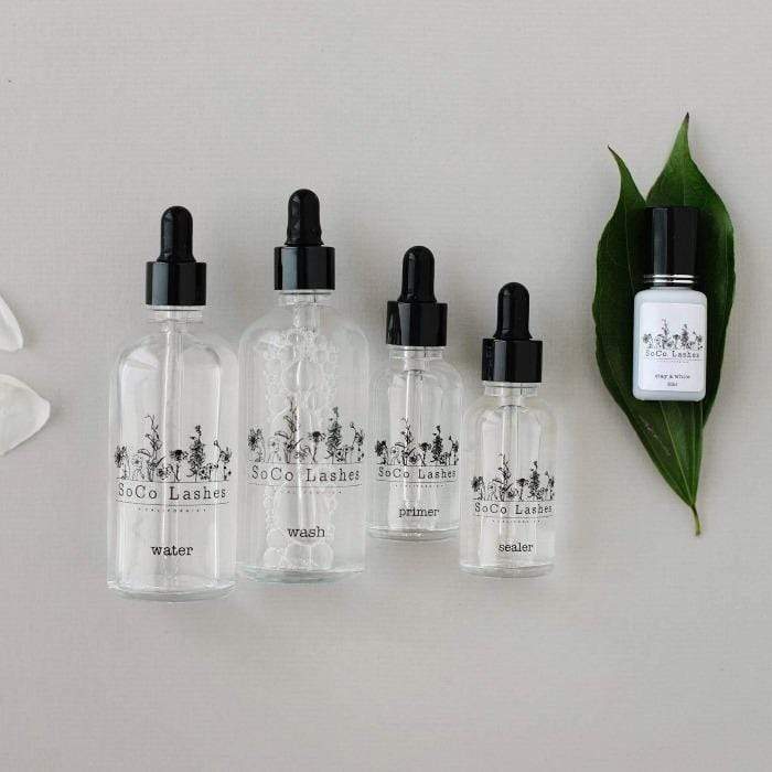 SoCo Lashes eyelash extensions Kit 7 PACK / Stay-A-While Liquids PACK