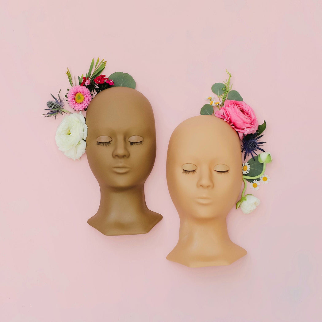 SoCo Lashes Training mannequin head Replacement Eyelids - 1 set