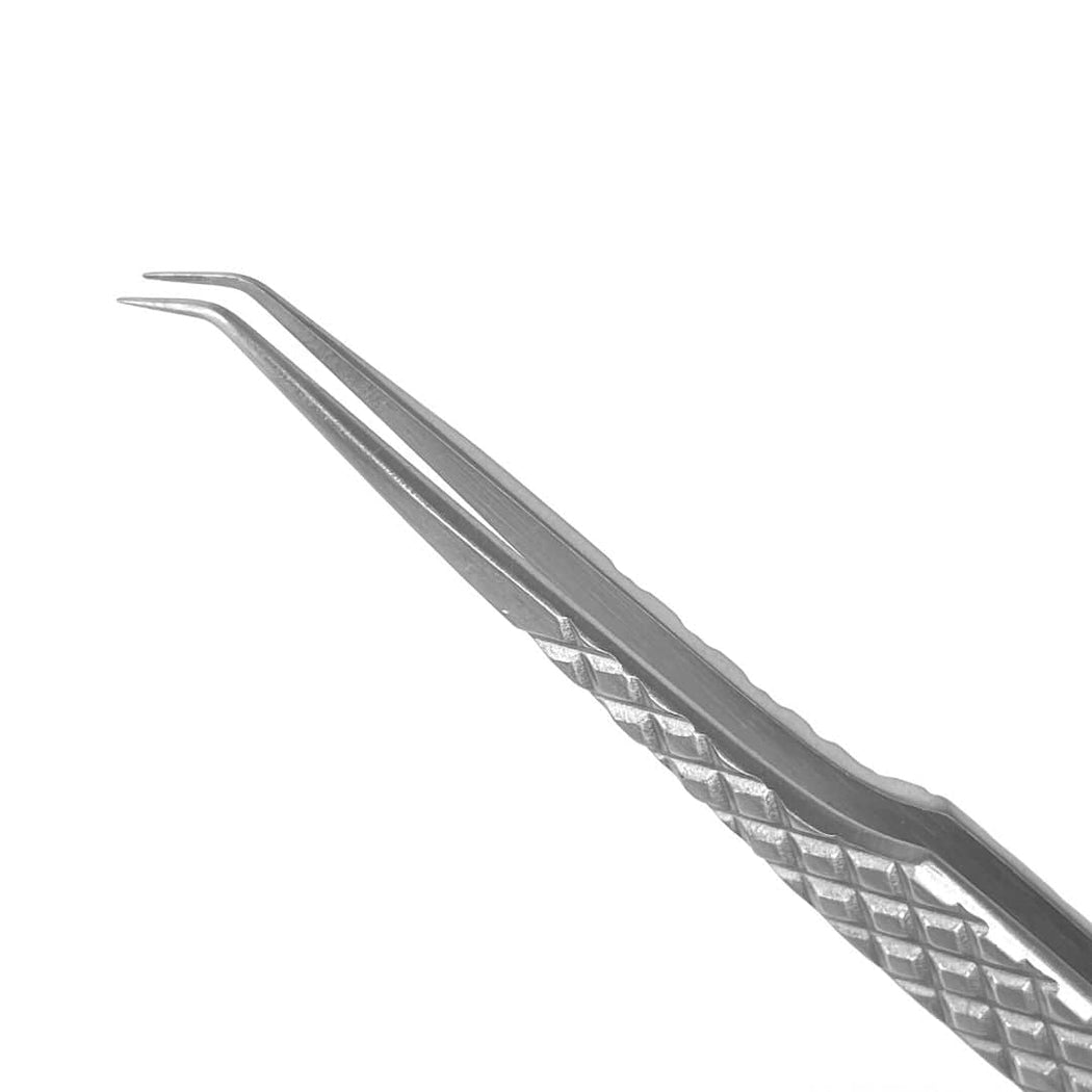 SoCo Lashes TWIN PACK Silver Isolation Tweezer - 45° SLIM