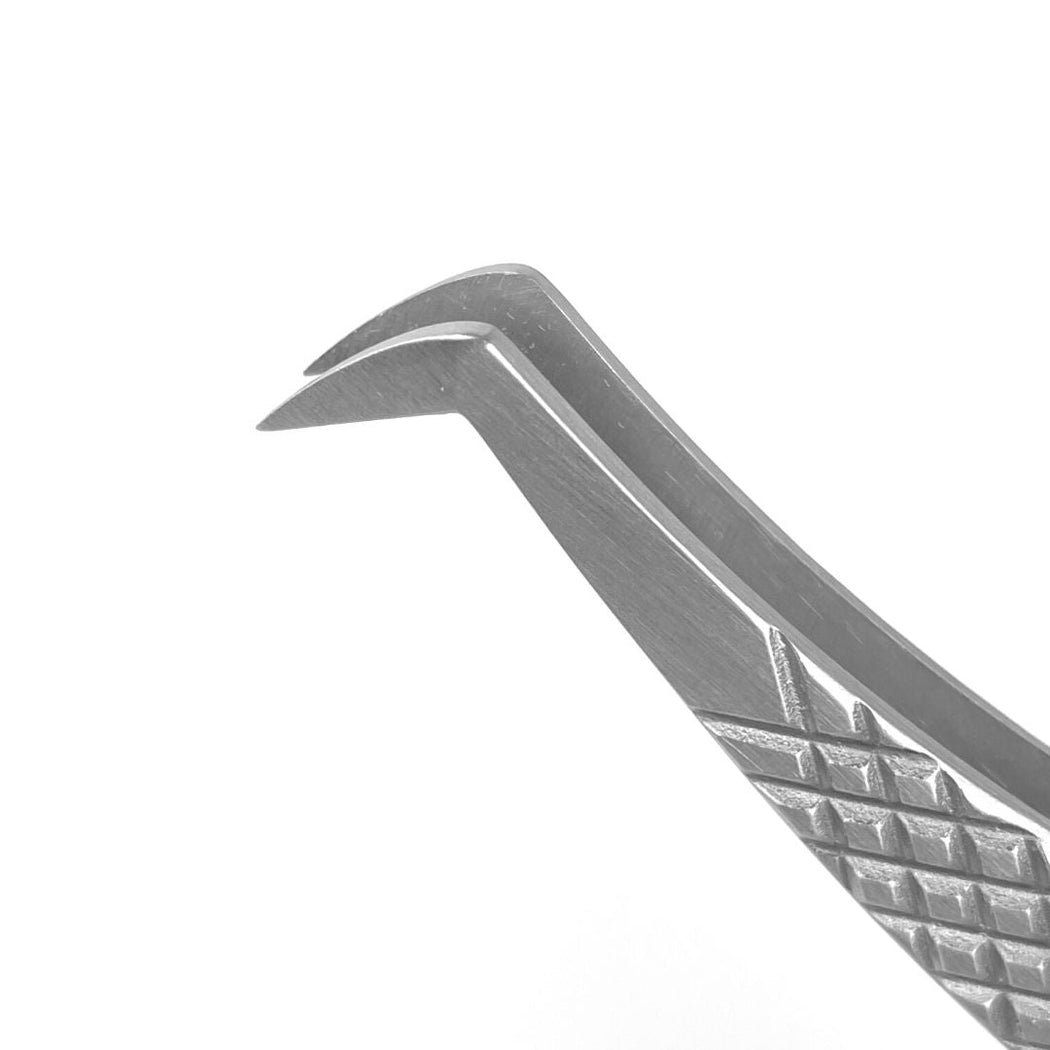 SoCo Lashes TWIN PACK Silver Tweezer - BOOT Long tip