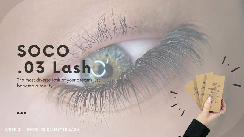 Week 2 | SOCO Lashes .03 Diameter Lash