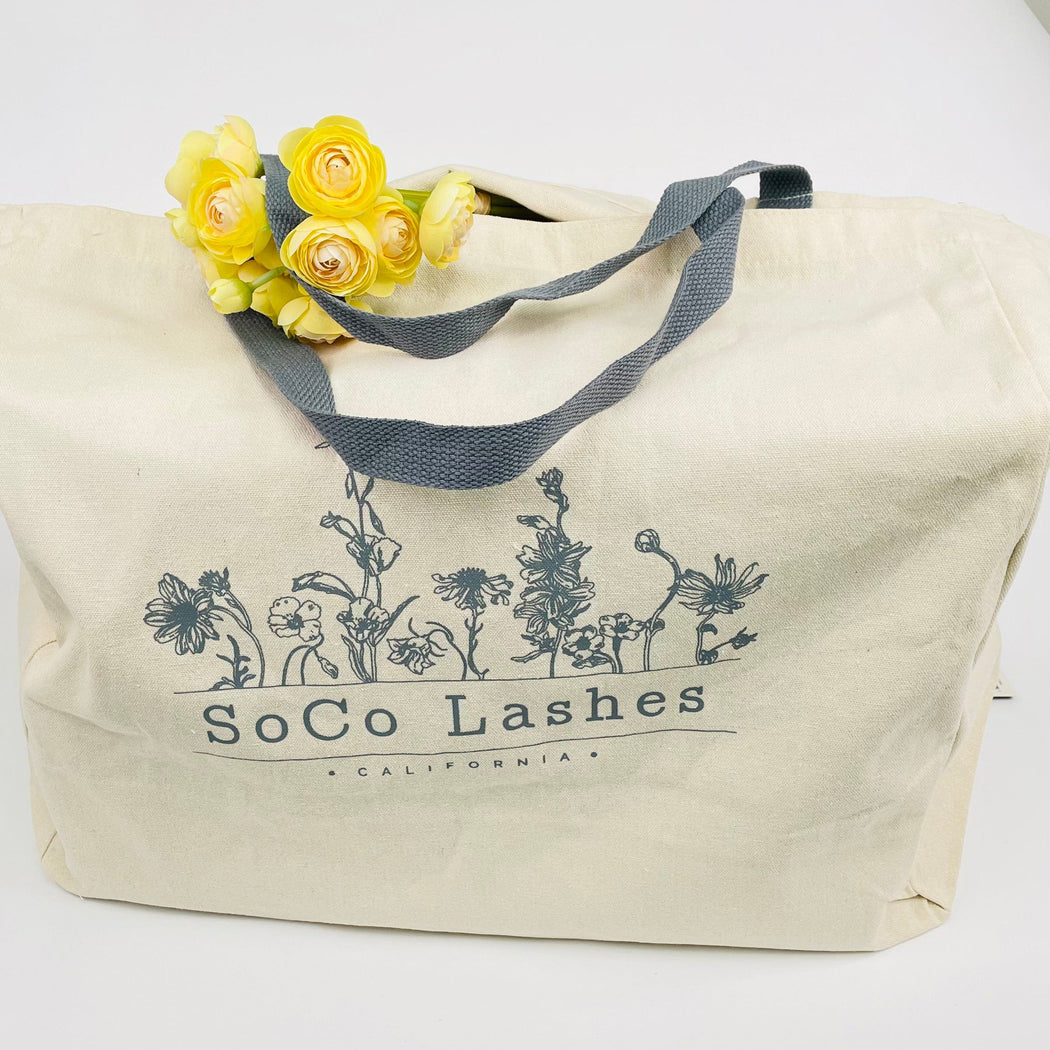 Eco-friendly Recycled Cotton Tote bag — SoCo Lashes